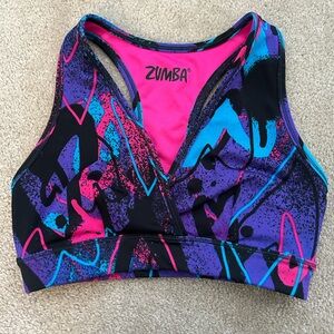 Zumba Fitness Women's Colorful Sports Bra